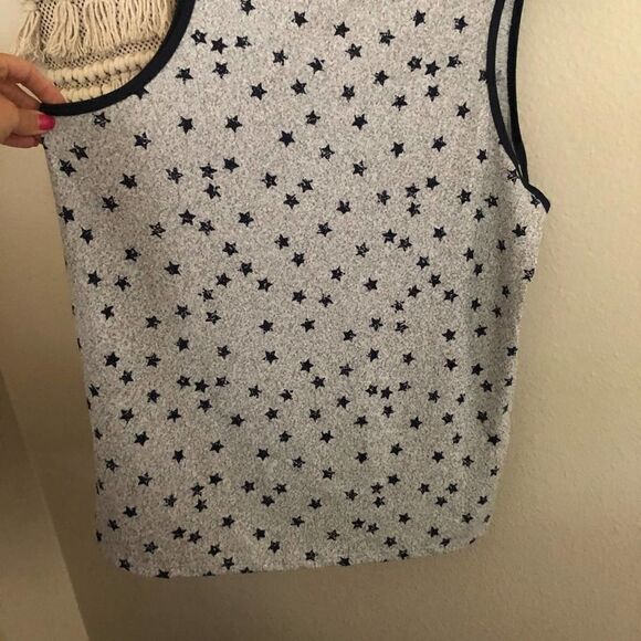 Lucky Brand Gray Star Tank Top XL - Picture 2 of 5